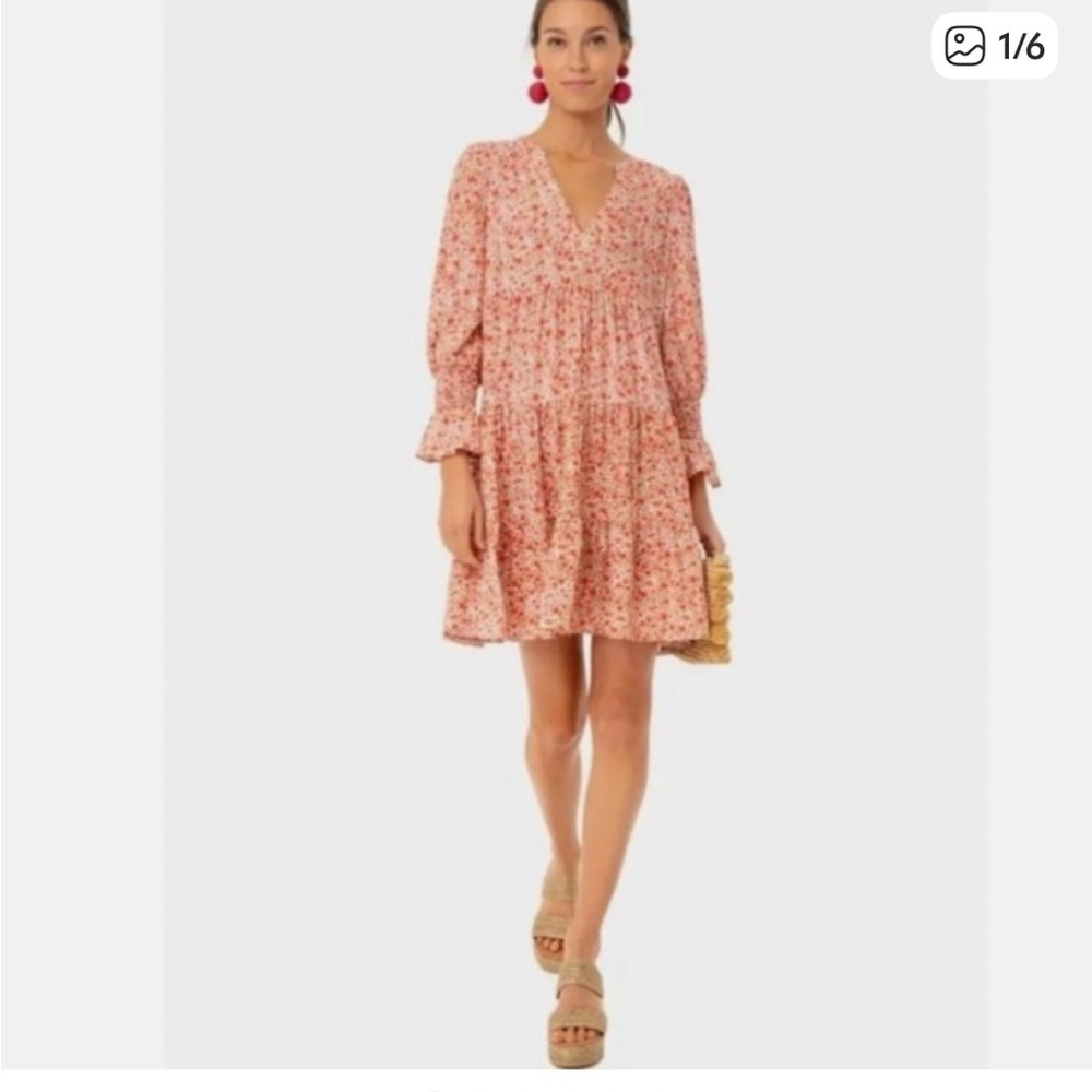 Pomander Place Floral Kenzo Savannah mini longsleeve Dress size XS women